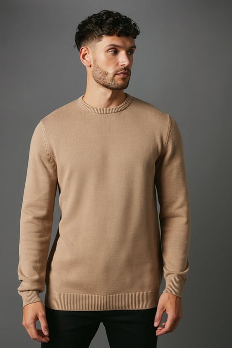 Premium Pure Cotton Crew Neck Jumper - Image 1