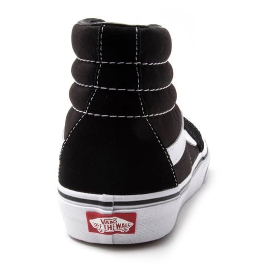 Vans Herren Turnschuhe SK8 Hi Top Canvas Leder Lace Up schwarz weiß - Image 2