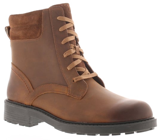Clarks Damen Stiefeletten Discover Effortless Leder Reißverschluss braun - Image 1