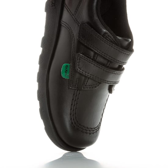 Boy's Kickers Infant Fragma Lo Strap Lederschuhe in Schwarz - Image 6