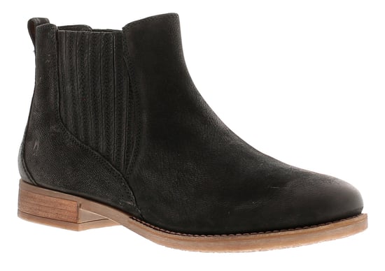 Hush Puppies Edith Damen Lederstiefelette Schwarz - Image 1
