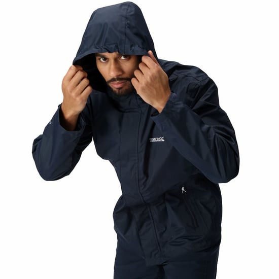 Veste Matt imperméable Regatta Pour Homme en Bleu Marine - Image 3