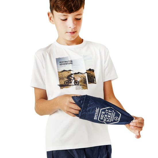 Regatta Boys & Girls Pack-It Packable Waterproof Breathable Jacket - Image 5