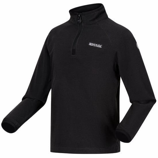 Regatta Boys & Girls Loco Zip Neck Stretch Fit Micro Fleece Jacket Top - Image 4