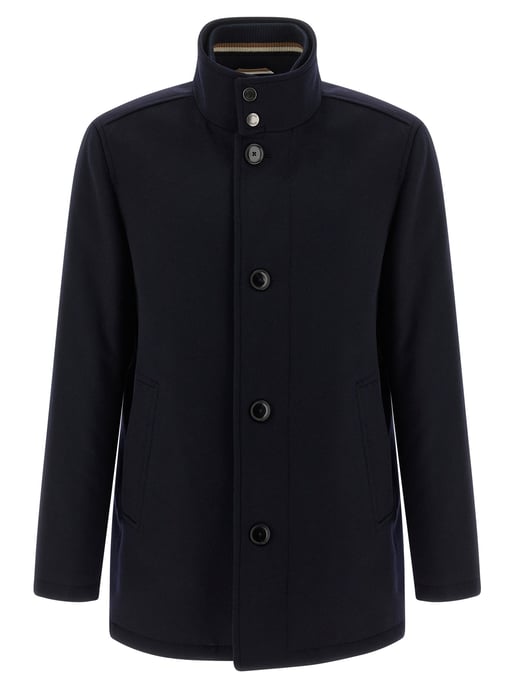 Hugo Boss Blauer Wollmantel - Image 1