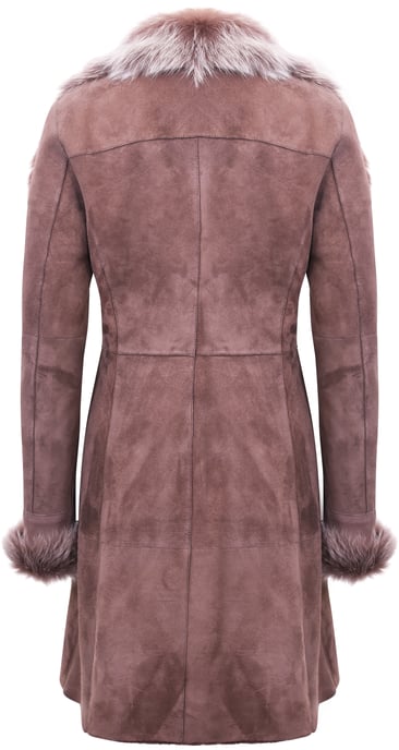 Damenmantel aus Wildleder-Merino-Lammfell mit Toscana-Kragen – Hanoi - Image 3