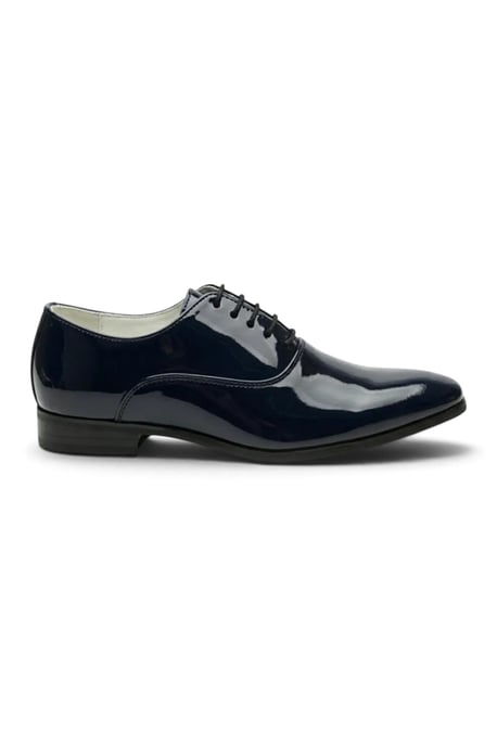 Herren Marineblaue Formelle Patenthäutige Oxford-Dressschuhe - M64340 - Image 1
