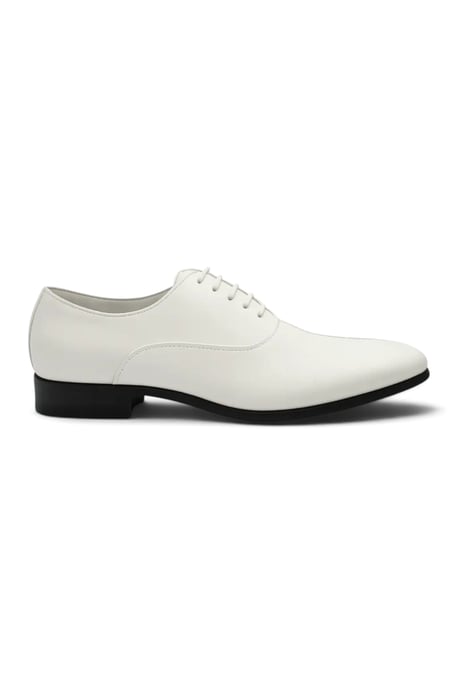 Herren Weiße Formelle Lack-PU-Leder Oxford-Schuhe - M64340 - Image 1