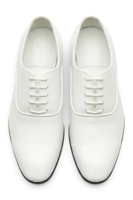 Herren Weiße Formelle Lack-PU-Leder Oxford-Schuhe - M64340 - Image 2