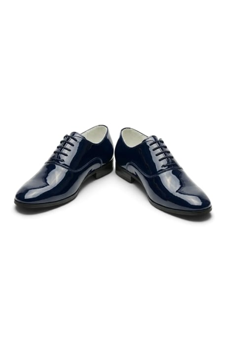 Herren Marineblaue Formelle Patenthäutige Oxford-Dressschuhe - M64340 - Image 5
