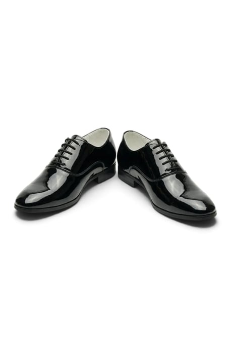 Herren schwarze formelle Lack-PU-Leder Oxford-Anzugschuhe - M64340 - Image 5