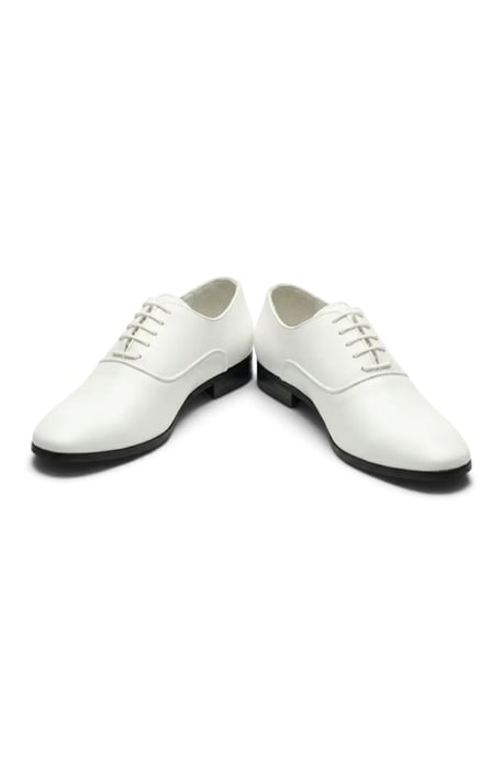 Herren Weiße Formelle Lack-PU-Leder Oxford-Schuhe - M64340 - Image 5