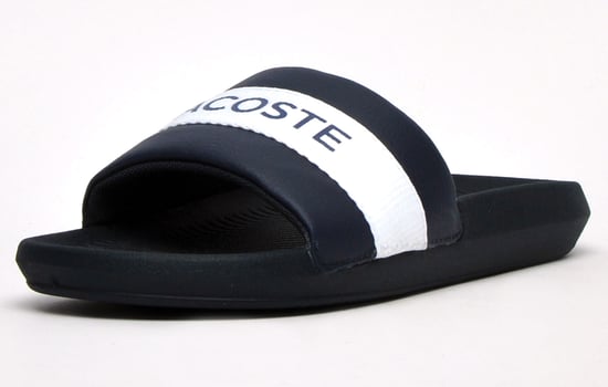 Claquettes Croco Lacoste Pour Homme en Bleu Marine - Image 2