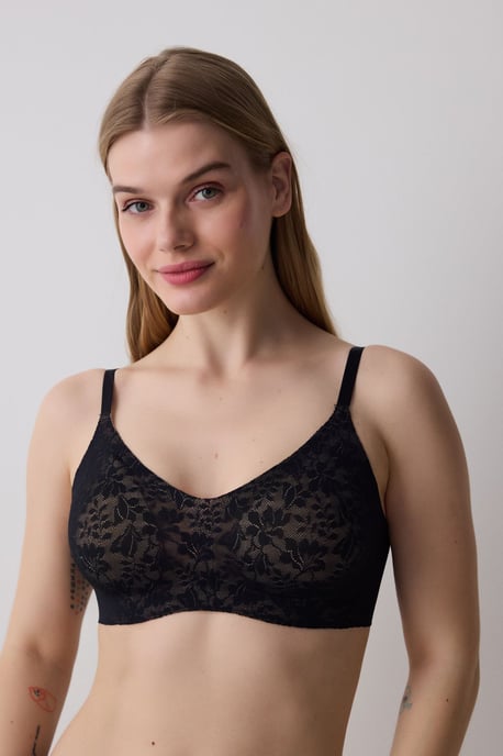 Florale Spitzen-Bralette mit verstellbaren Trägern - Image 1