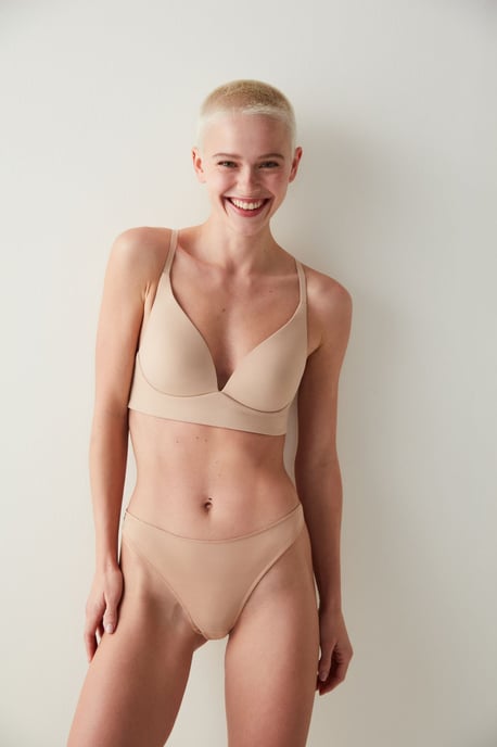 Strick-Bralette mit Haken- und Ösenverschluss - Image 2