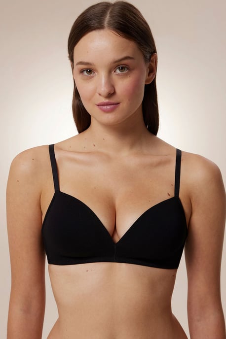 Baumwoll-Jersey-Bralette mit verstellbaren Trägern - Image 1
