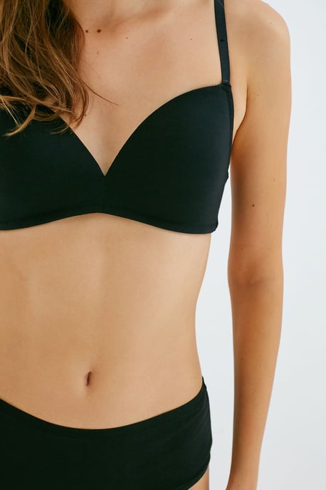 Baumwoll-Jersey-Bralette mit verstellbaren Trägern - Image 5