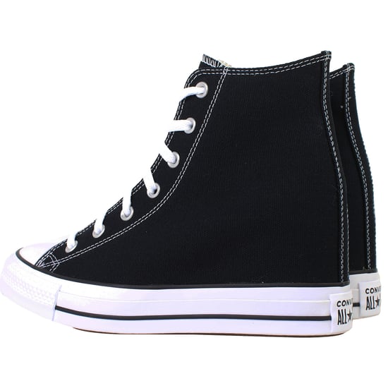 Converse Chuck Taylor All Star Wedge Damen Schwarz Plimsolls - Image 3