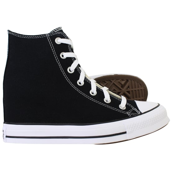 Converse Chuck Taylor All Star Wedge Damen Schwarz Plimsolls - Image 4