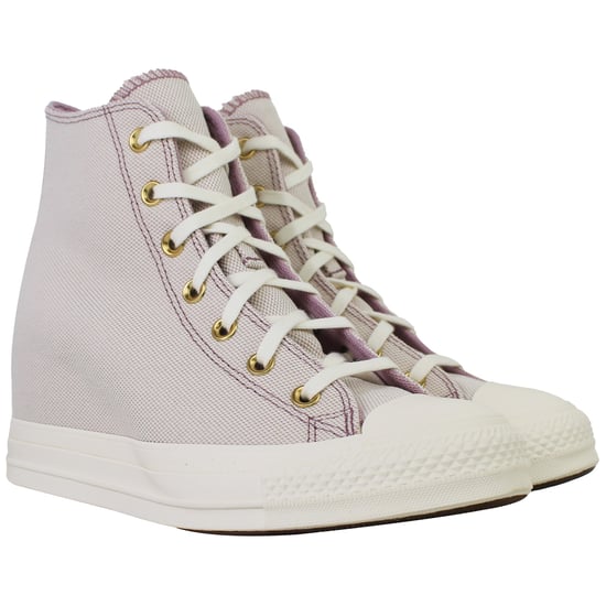 Converse Chuck Taylor Wedge Hi Damen Staubige Rosa Plimsolls - Image 2