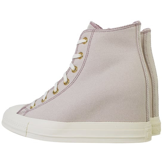 Converse Chuck Taylor Wedge Hi Damen Staubige Rosa Plimsolls - Image 3
