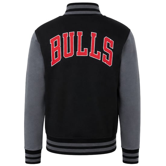 Mitchell & Ness NBA Chicago Bulls Herren Schwarz/Grau Varsity Track-Jacke - Image 2