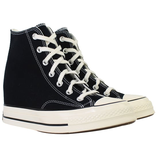 Converse Chuck 70 Wedge Hi Damen Schwarz Plimsolls - Image 2