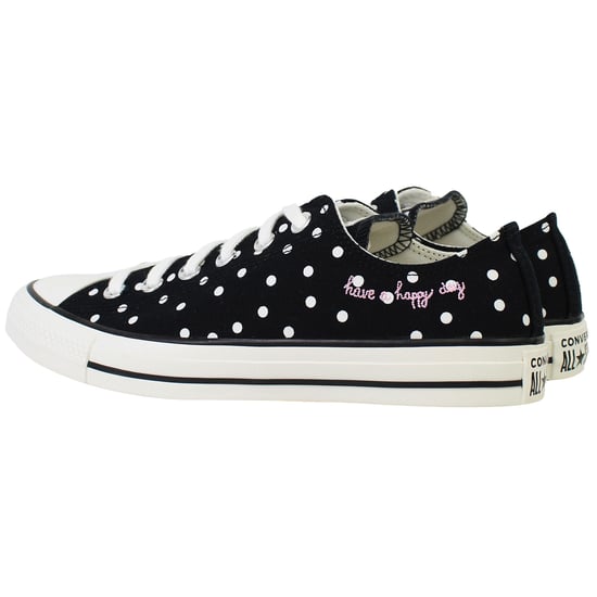 Converse Chuck Taylor All Star Pünktchen Damen Schwarz Ballerinas - Image 3