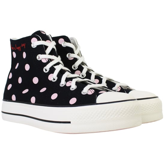 Converse Chuck Taylor All Star Lift Hi Damen Schwarz Plimsolls - Image 2