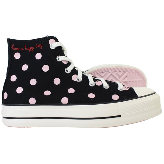 Converse Chuck Taylor All Star Lift Hi Damen Schwarz Plimsolls - Image 4