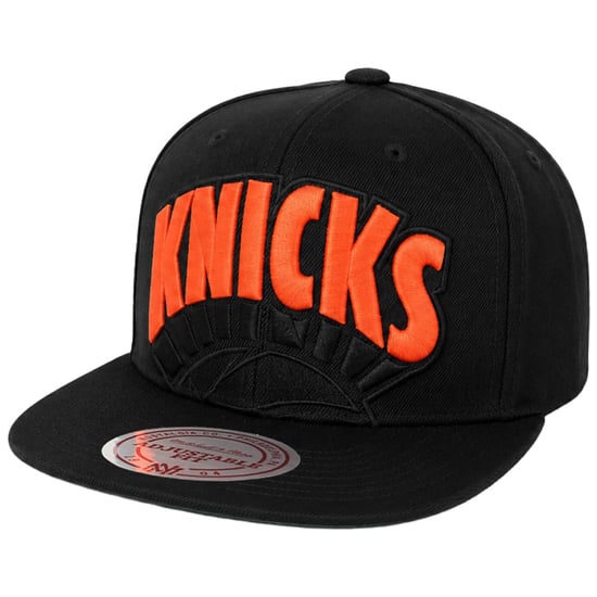 Mitchell & Ness NBA New York Knicks Cropped XL HWC Schwarze Kappe - Image 1