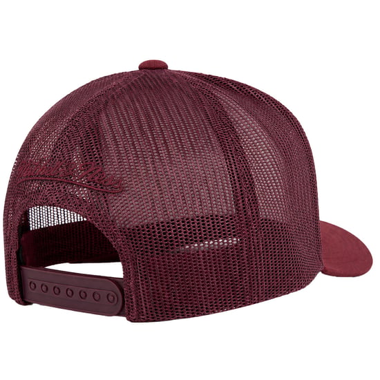 Mitchell & Ness NBA Chicago Bulls Melange Logo Trucker Burgunder Cap - Image 2