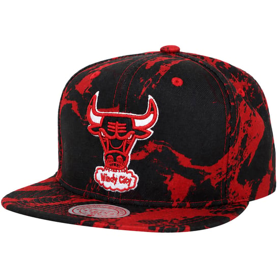 Mitchell & Ness NBA Chicago Bulls Down For All Schwarz/Rot Cap - Image 1