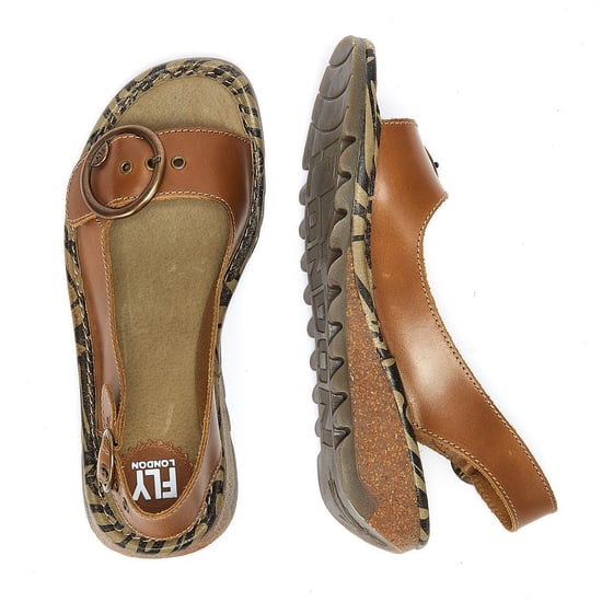 Fly London Tram723fly Damen Sandalen Kamel - Image 6