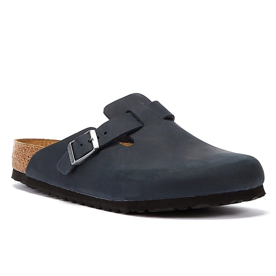Birkenstock Boston Geöltes Nubukleder Schwarz Pantoffeln - Image 2