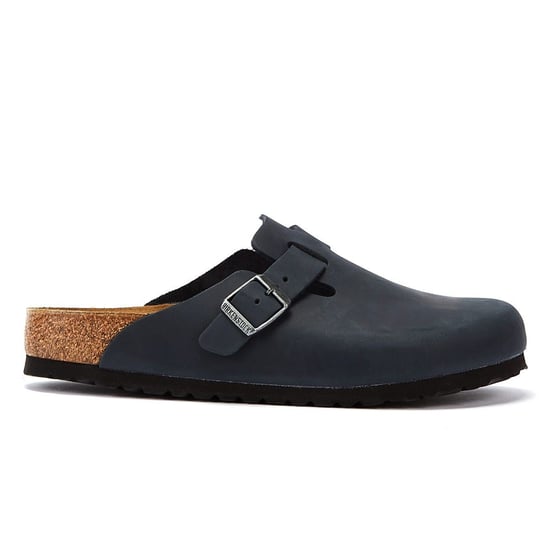 Birkenstock Boston Geöltes Nubukleder Schwarz Pantoffeln - Image 4