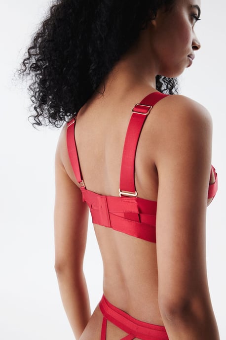 Penti Bügel-BH mit Cut-out aus Jersey - Rot - Image 6