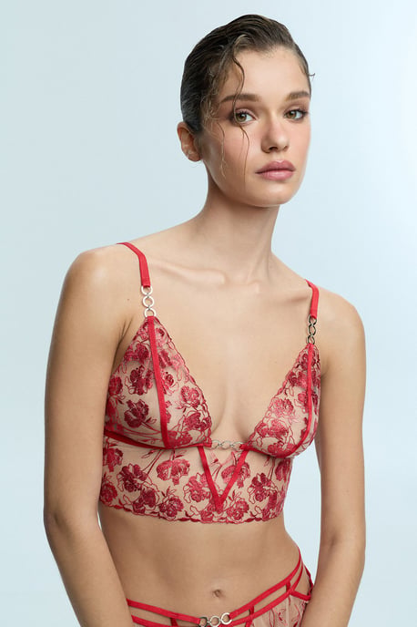Blumen-Spitzen-Bralette - Image 2