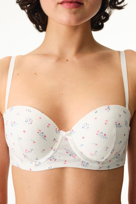 Blumiger Push-up-BH mit abnehmbaren Trägern - Image 3