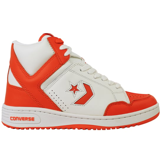Converse Weapon Mid Unisex Schuhe Weiß/Orange - Image 1