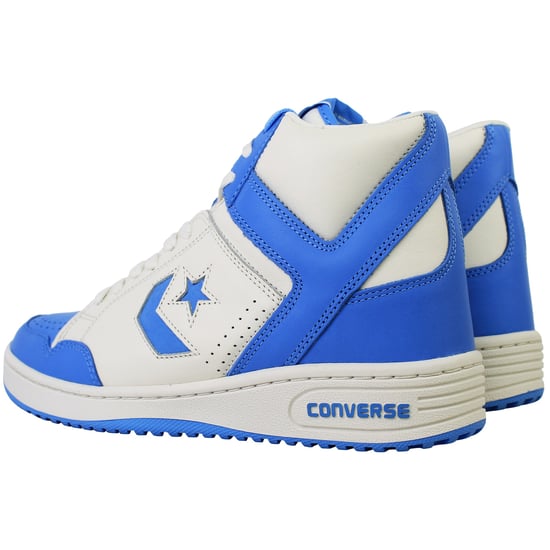 Converse Weapon Mid Unisex Weiß/Blaue Sneakers - Image 3