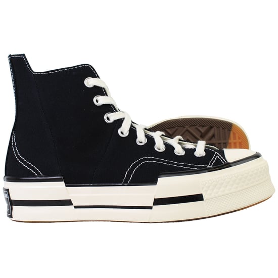 Converse Chuck 70 Plus Hi Unisex Schwarz Schnürschuhe - Image 3