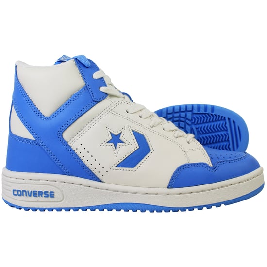 Converse Weapon Mid Unisex Weiß/Blaue Sneakers - Image 4