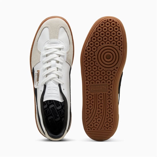 Puma Palermo Leder-Sneaker, Weiß/Schwarz - Image 4