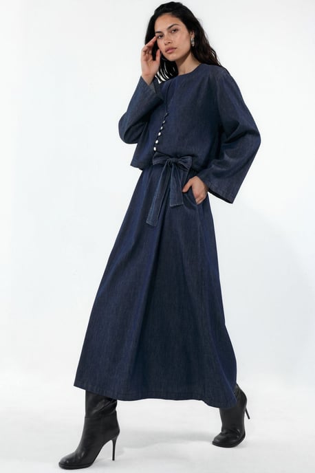 Jeansjacke & Maxikleid Zweiteiler-Set - Image 2