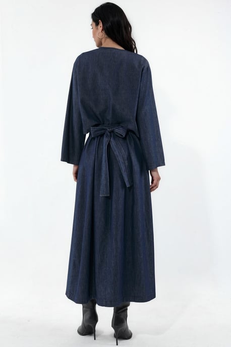 Jeansjacke & Maxikleid Zweiteiler-Set - Image 3