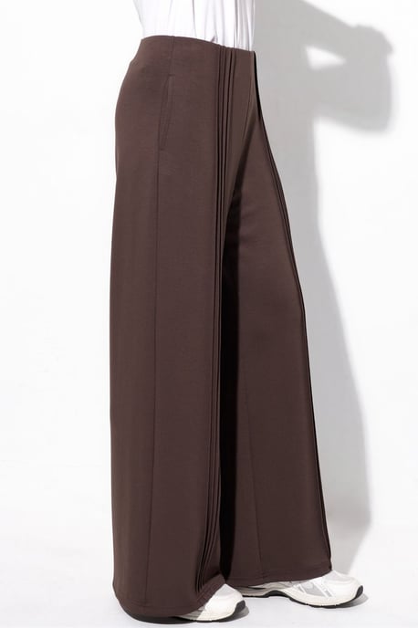 Modal-Touch-Rippdetail-Hosen mit geradem Bein - Image 3