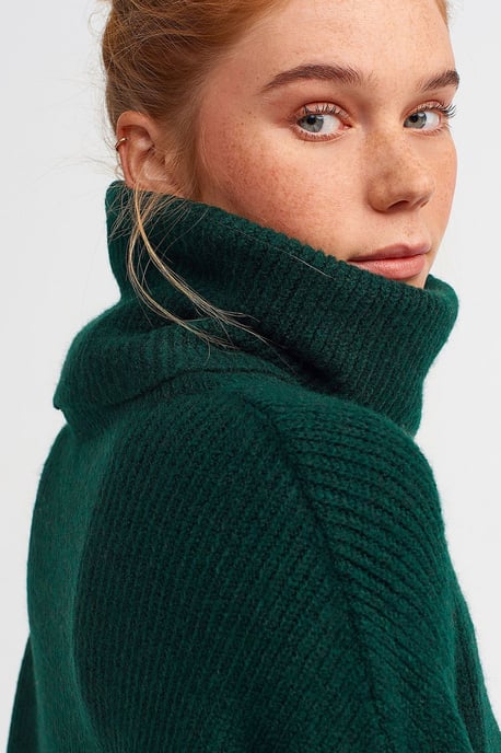 Übergroßer gerippter Rollkragenpullover - Image 4