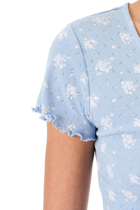Coralie Pointel Knackiges Blumendesign Kurzarm Shorts Pyjama Set - Image 3