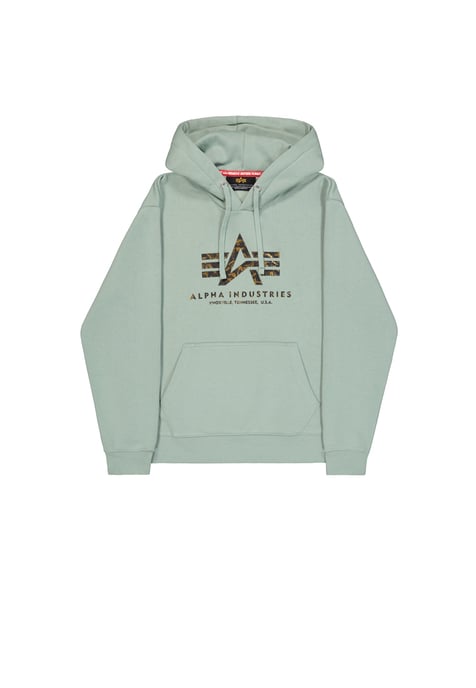 Basic Big Logo Effekt Druck Hoodie - Image 1